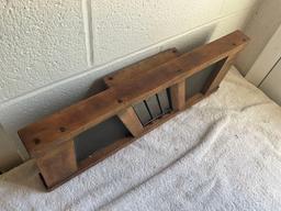 lg. wood framed kraut cutter