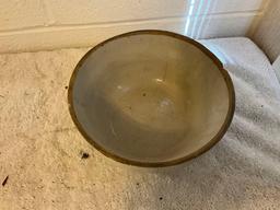 (2) crock ware bowls