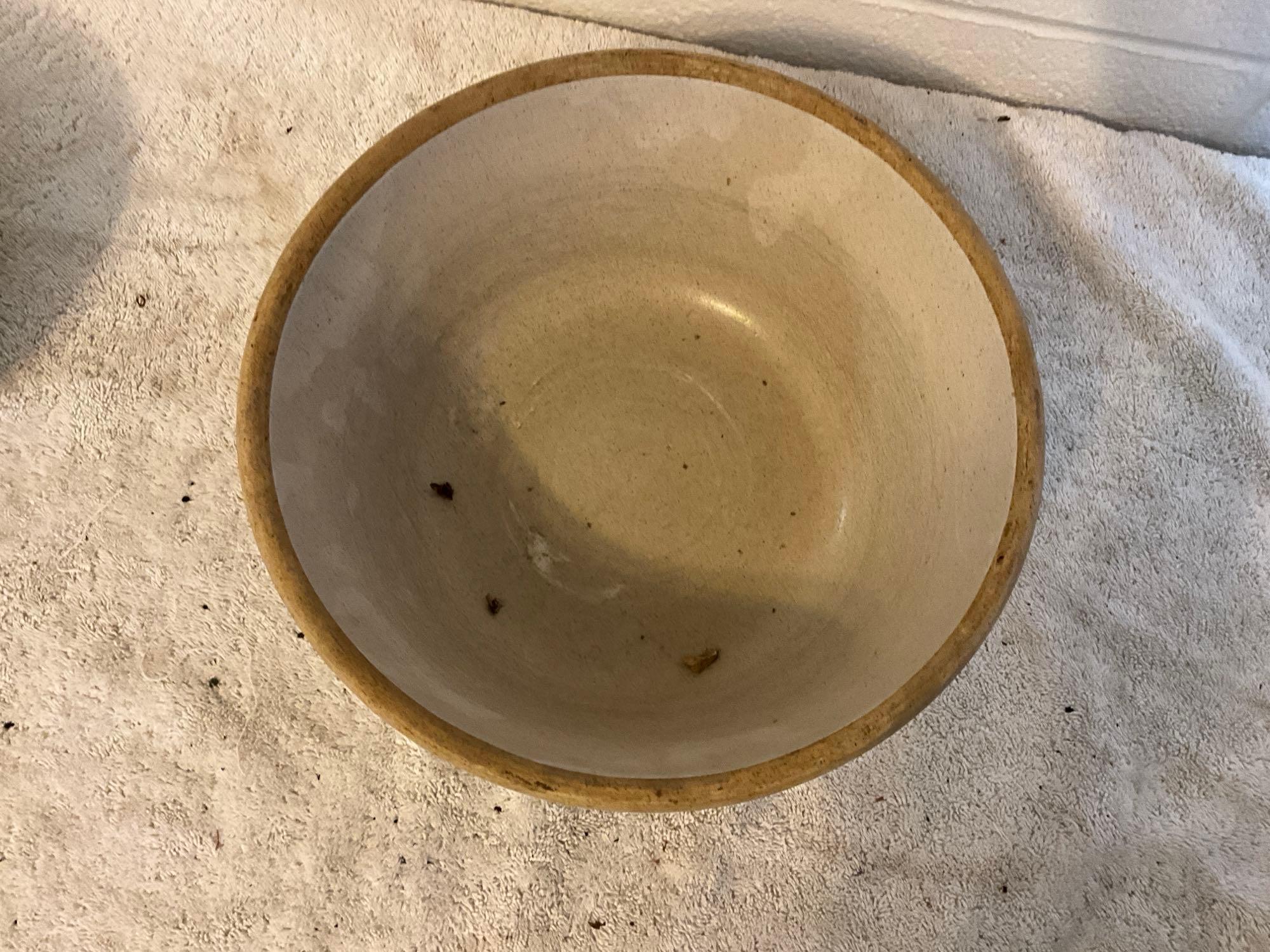 (2) crock ware bowls