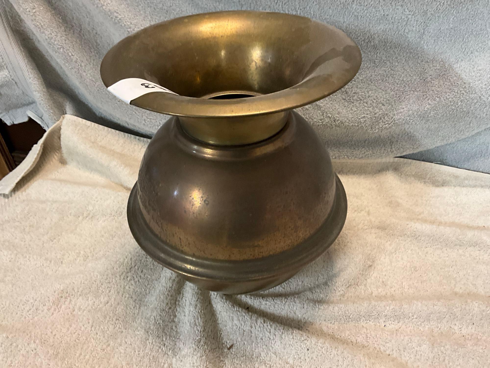 Union Pacific R.R. brass spittoon