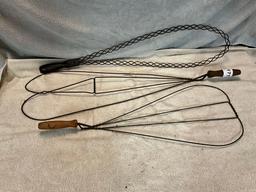 (3) vintage rug beaters