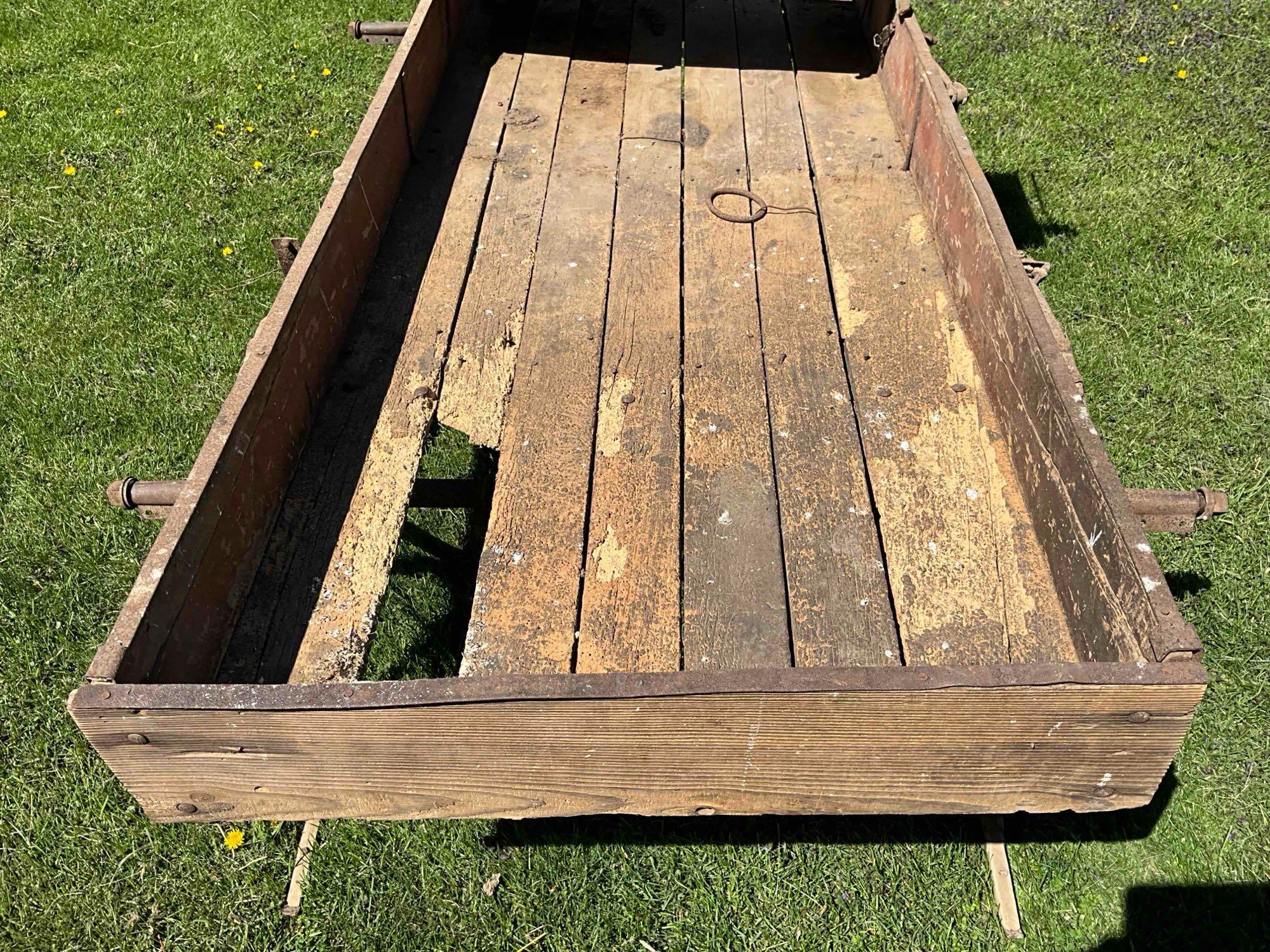 Early Buckboard wagon on sleigh runners