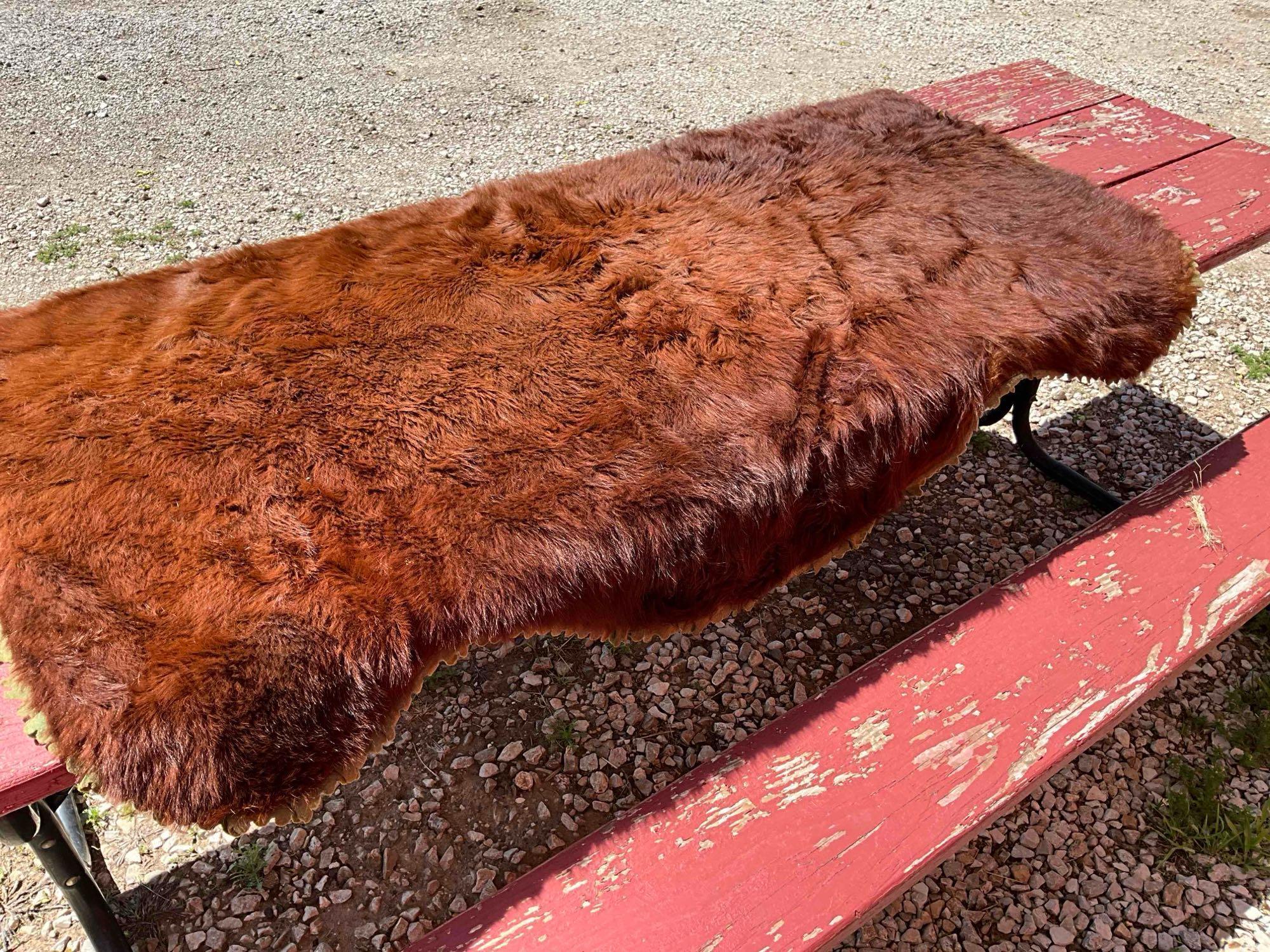 Horse Drawn Sleigh w/ horse hair sleigh ride blanket