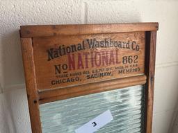 National #862 glass wash board