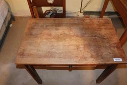 Wooden 1-Drawer Coffee Table