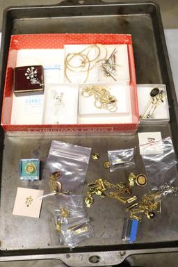 Quantity of Costume Jewelry to include tie tacs, necklaces, etc.