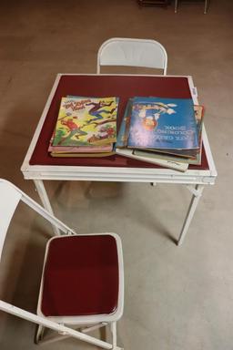 Vintage Child's Metal Table with Chairs