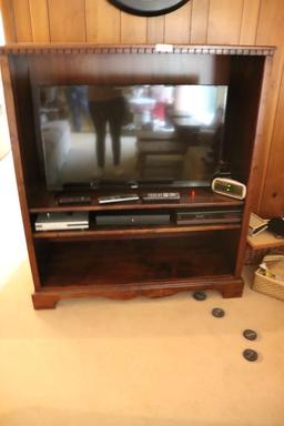 Solid Wood Entertainment Center with 45 in. Samsung TV