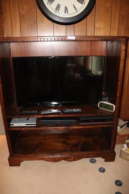 Solid Wood Entertainment Center with 45 in. Samsung TV