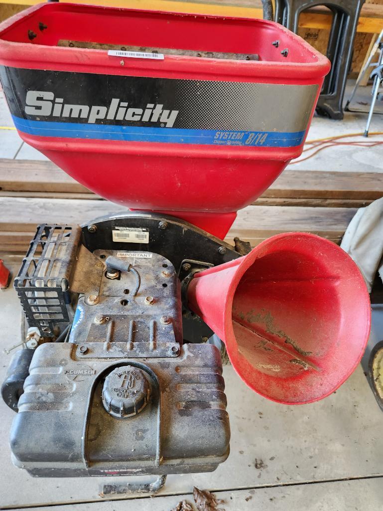 Simplicity 8HP Gas Powered Chipper