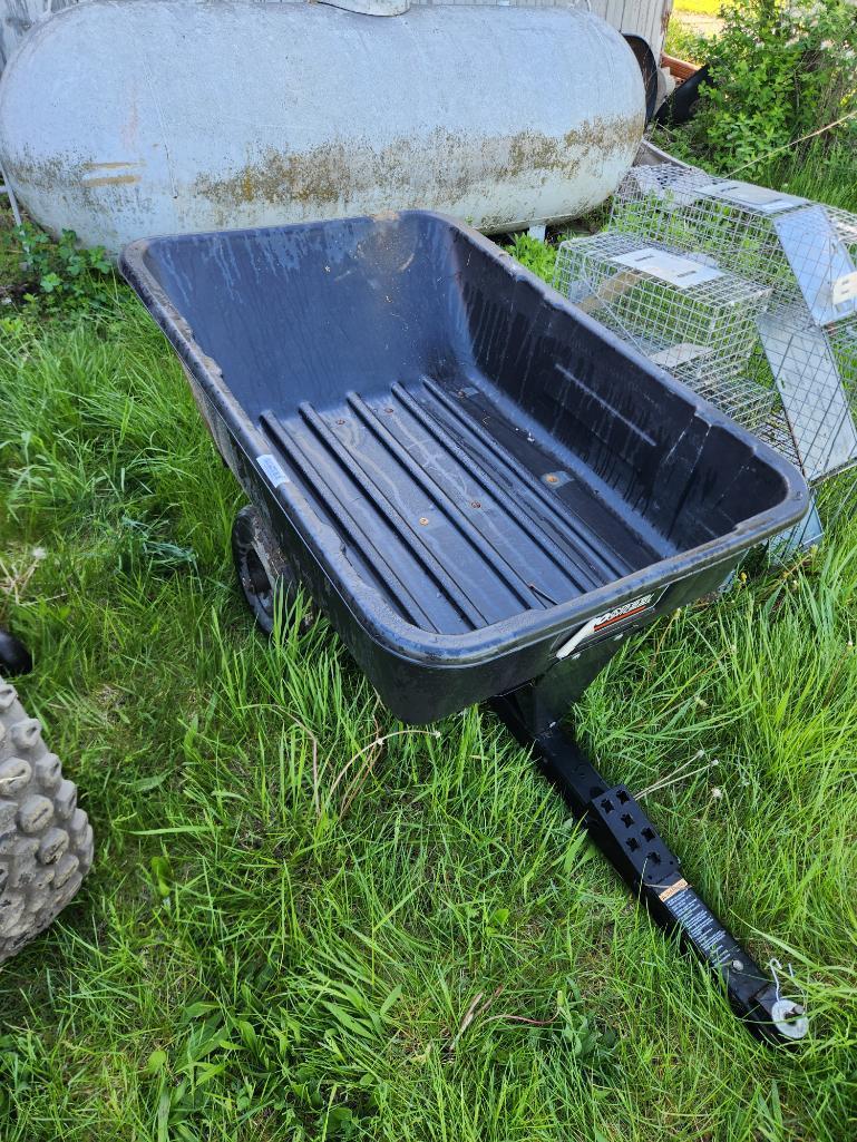 Poly Ohio Steel Pull Behind Lawn Cart