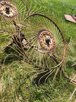 3-Point 3-Wheel Hay Rake