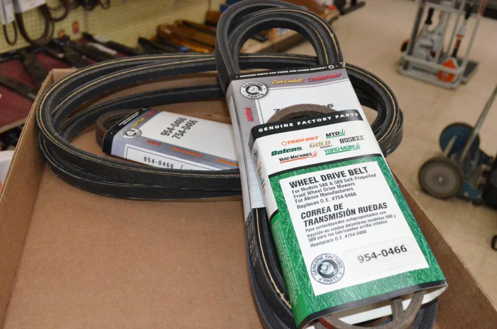 Quantity of lawn mower belts, as pictured