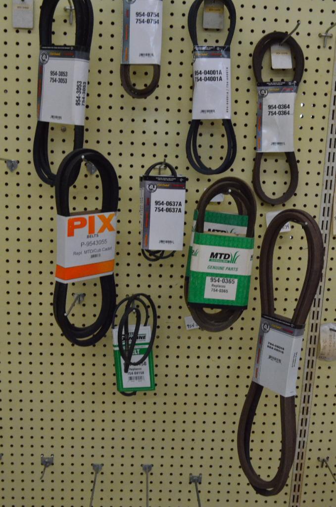 Quantity of lawn mower belts, as pictured