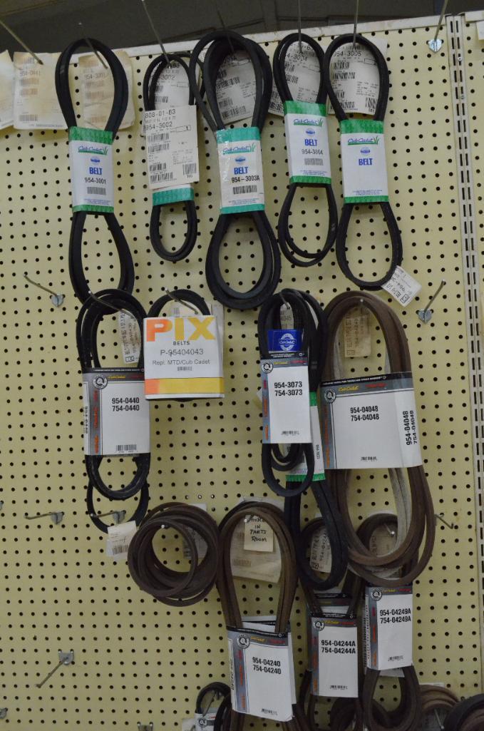 Quantity of lawn mower belts, as pictured