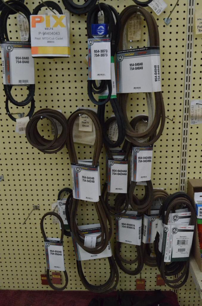 Quantity of lawn mower belts, as pictured