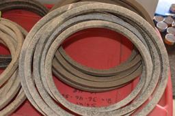 Large Quantity of Lawn Mower Belts