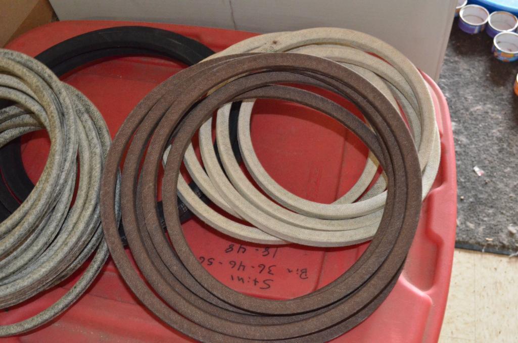 Large Quantity of Lawn Mower Belts