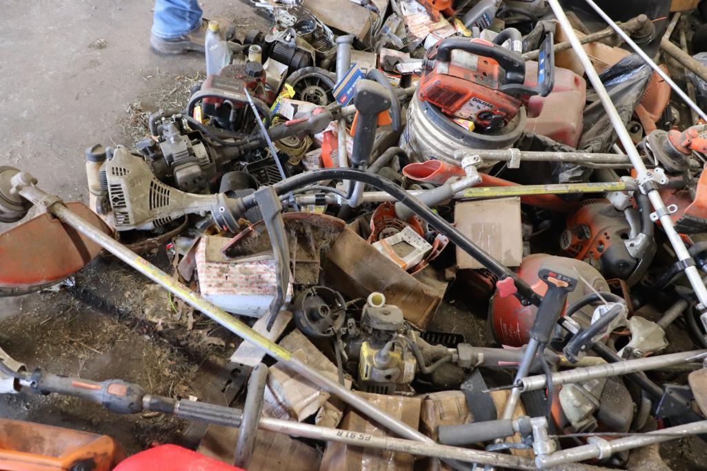 Large Quantity Of Weed Eaters, Tillers, Power Washers, Motors, All In Non-Working Condition