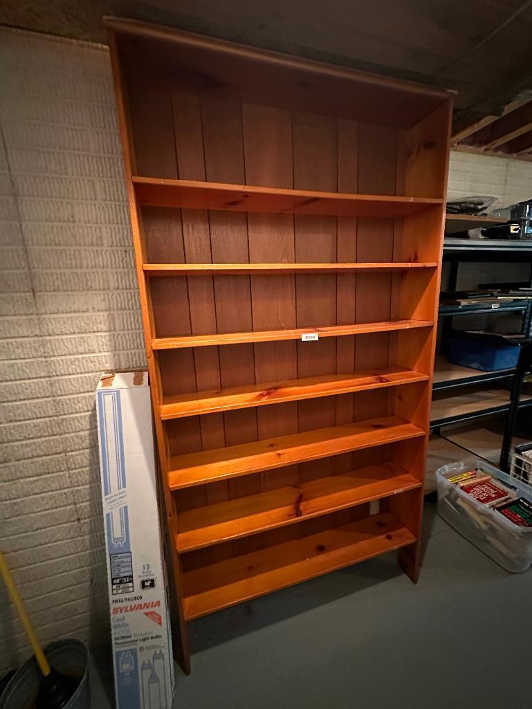 47X90 SOLID WOOD BOOKSHELF