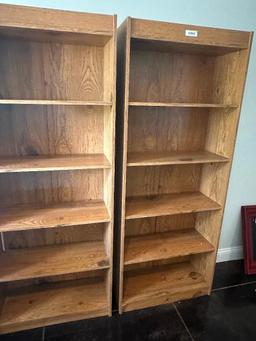 2 BOOK SHELVES 29X72 INCHES