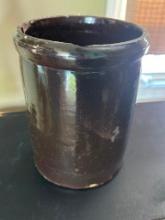 BROWN POTTERY CROCK