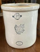 WESTERN STONEWARE 6 GALLON CROCK