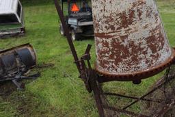 Antique Concrete Mixer on Steel Wheels