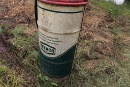 Texaco Oil Drum with Luber