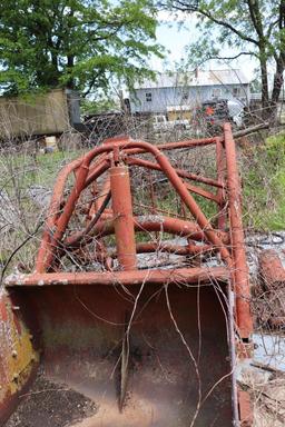Antique International Tractor Loader with Bucket