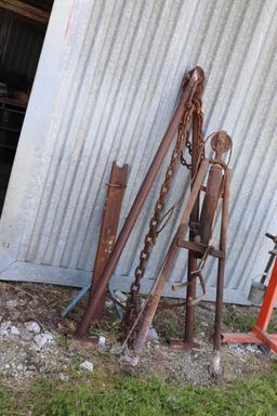 (2) Vintage Implement lifts