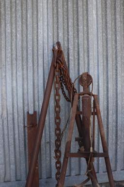 (2) Vintage Implement lifts