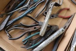 Flat of Miscellaneous Pliers