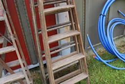 (2) Wooden Step Ladders