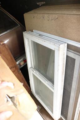 New Windows & Used Windows, Includes Particle Board & Screen Door Insert