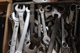 Large Quantity of miscellaneous open end wrenches