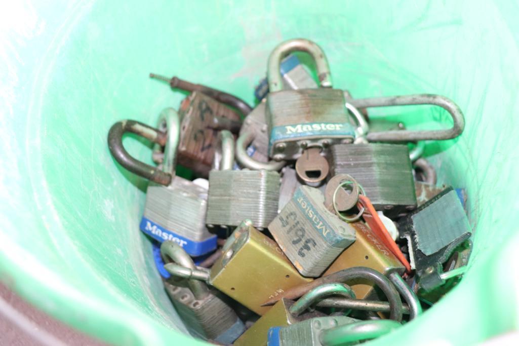 Quantity of Padlocks (Some with keys)