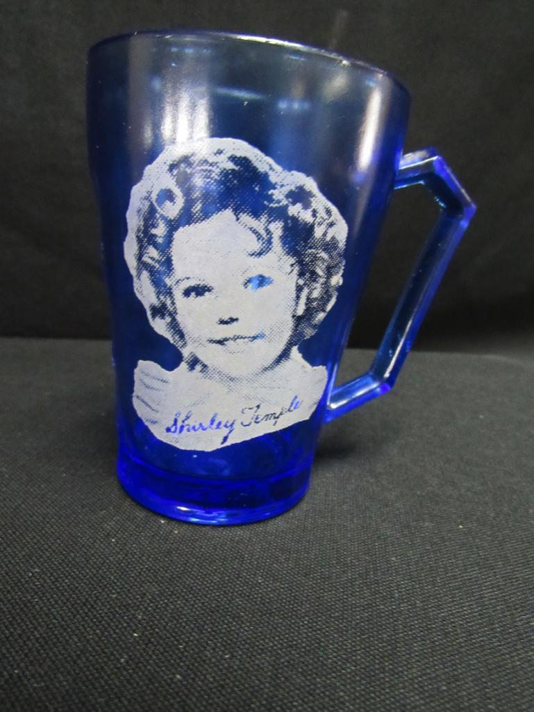 VINTAGE SHIRLEY TEMPLE GLASS WITH HANDLE