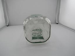 VINTAGE 1 QUART GLASS MILK BOTTLE, DURAGLASS, ECONOMY DAIRY WHITE HALL, ILL