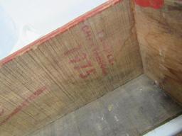 ANTIQUE RED COCA COLA WOODEN CRATE 1975
