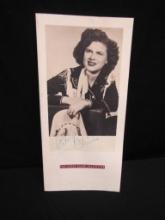 VINTAGE PATSY CLINE PAMPHLET, APPEARS TO BE SIGNED