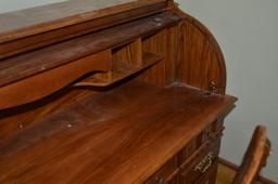 Modern Rolltop Desk & Chair
