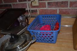 Contents of Corner of Kitchen Counter to include Jewel tea