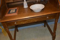 Small Modern Rolltop Desk & Contents
