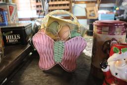 Misc. Lot of Tins, Cake Tray, Etc.