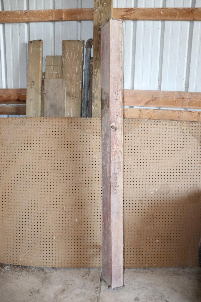 ANTIQUE CEDAR BOX FOR GRAIN DRILL