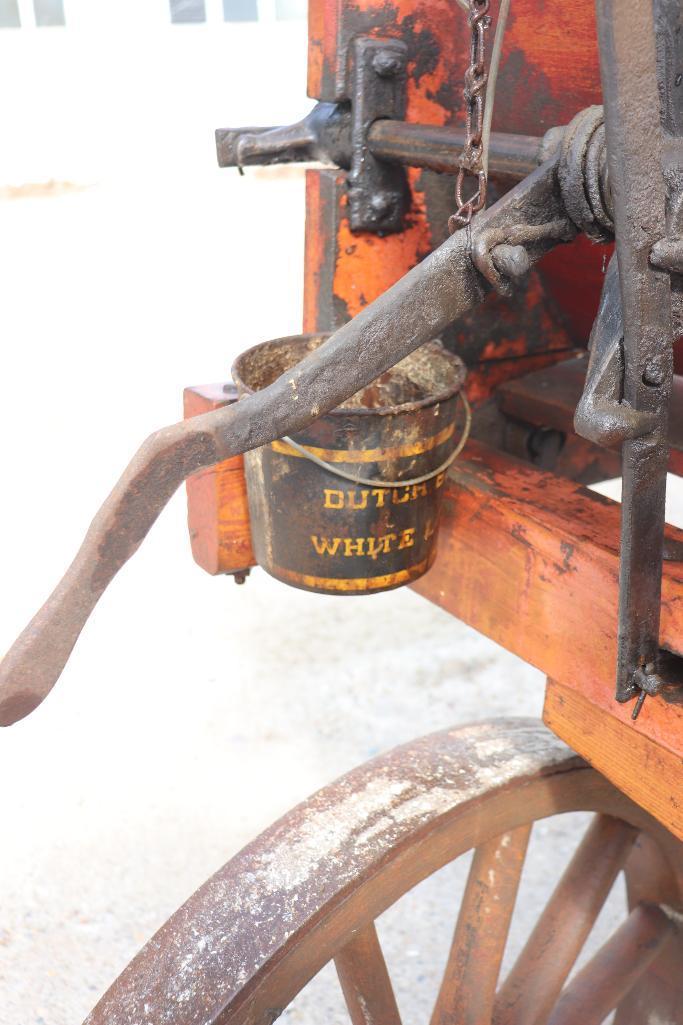 VERY EARLY 1900S KEMP AND BURPEE SUCCESS NO. 3 WOODEN MANURE SPREADER