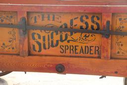 VERY EARLY 1900S KEMP AND BURPEE SUCCESS NO. 3 WOODEN MANURE SPREADER