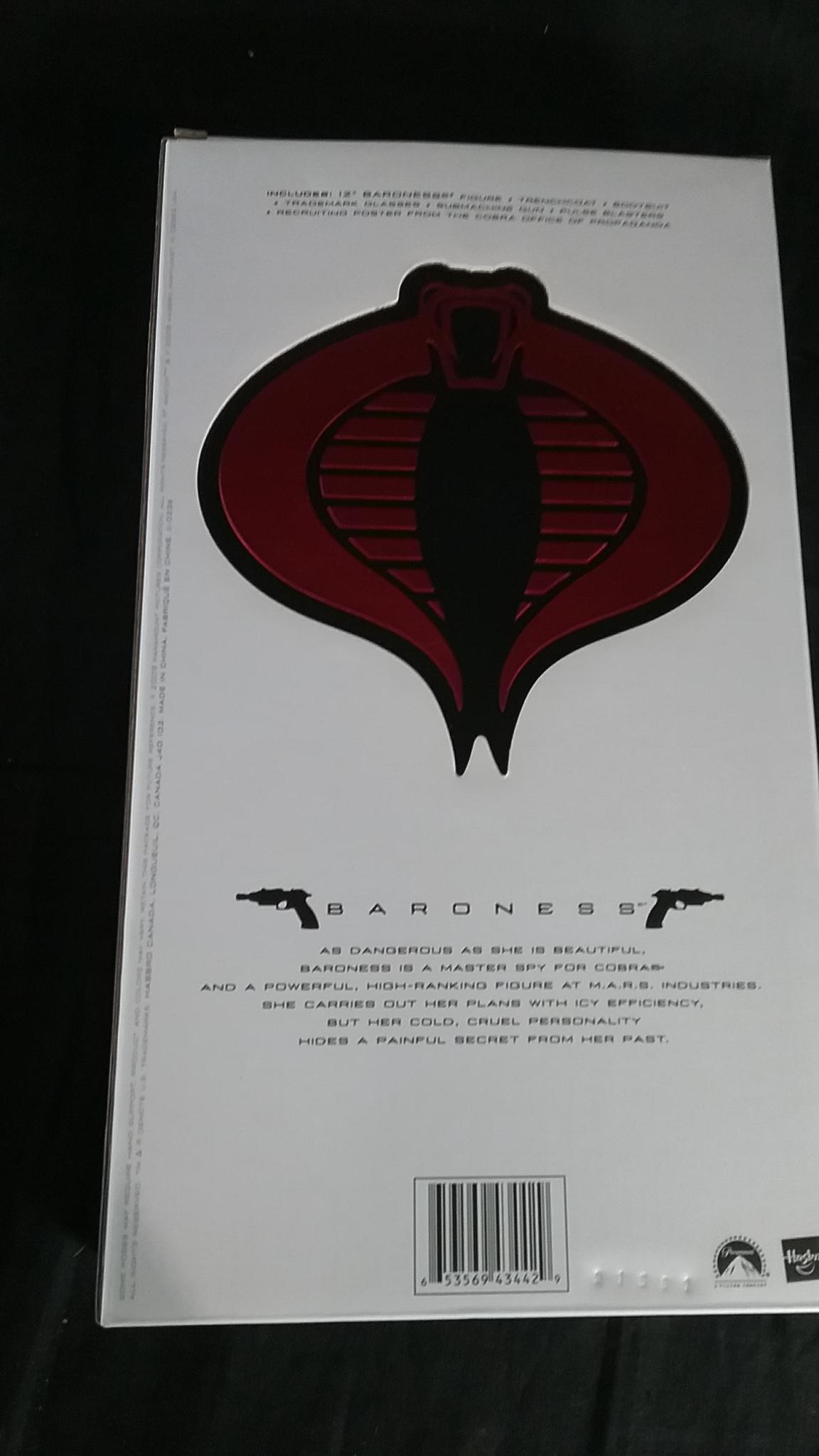 Sideshow Cobra Baroness Sdcc
