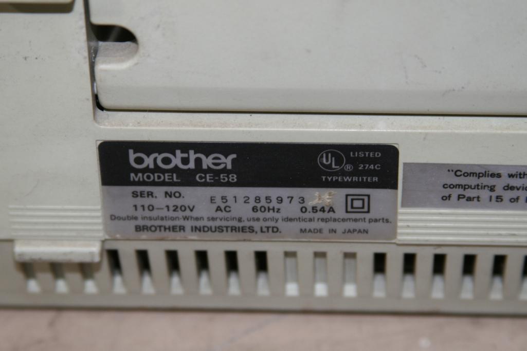 Brother Compactronic ce-58 Electronic Typewriter